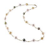 Multi-Colored Tahitian Pearl Necklace