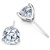 3-prong Round Brilliant Cut Diamond Earrings