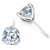 3-prong Round Brilliant Cut Diamond Earrings
