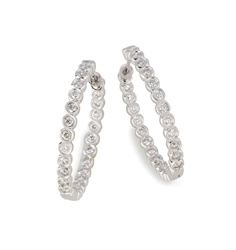 Diamond Hoop Earrings