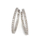 Diamond Hoop Earrings