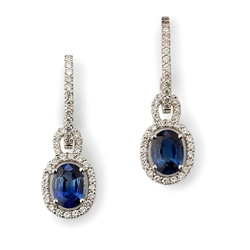 Sapphire Drop Earrings