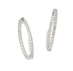 Diamond Hoop Earrings