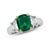 Colored Stone Ring Emerald and Diamond